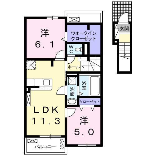 エスポワールAの間取り
