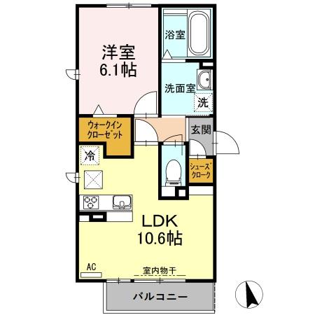 プランドール華陽の間取り