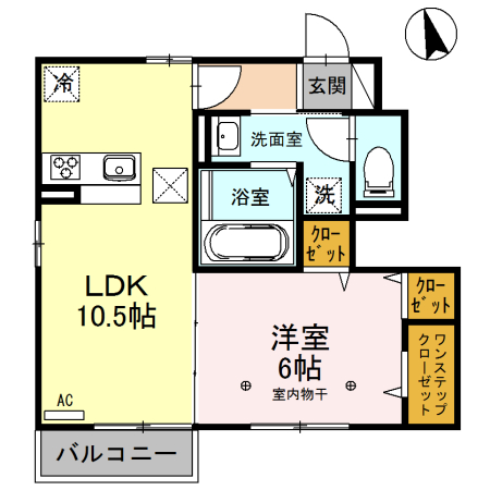 ソレイユ文久の間取り
