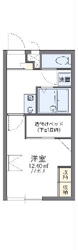 レオパレスＳＵＮＵＲＵＭＡ・210号室の間取り