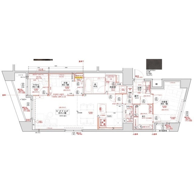 THEパームス代々木上原コスモテラスの間取り