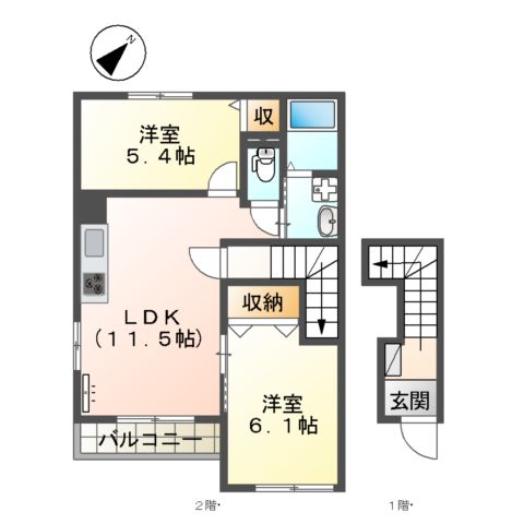 レーベン・ハイム美園5の間取り