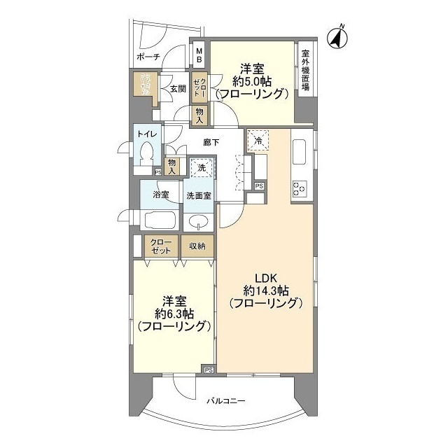 クレッセント麻布ビュータワーの間取り
