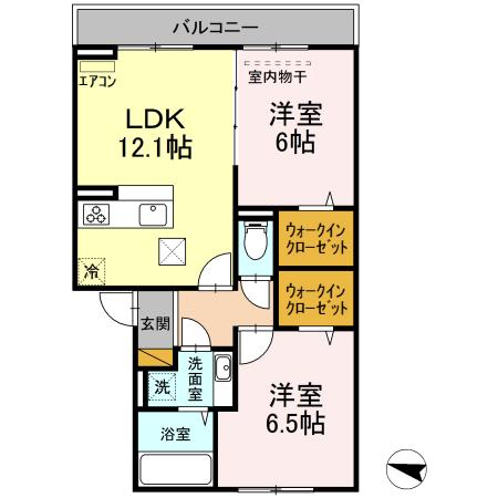 アヴェニール明原の間取り