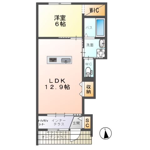 hermanaⅡ(エルマーナ)の間取り