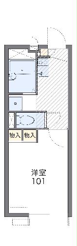 204号室の間取り