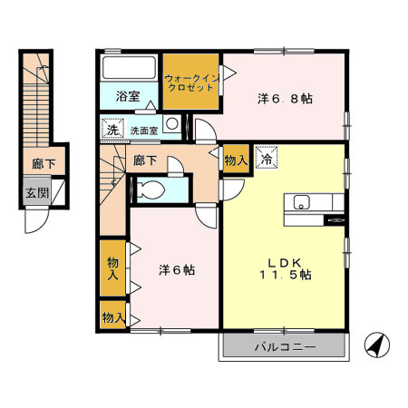 サングリーン Cの間取り