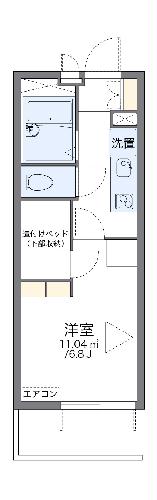 レオパレスラピスの間取り