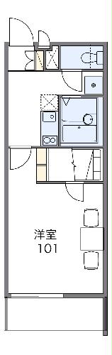 レオパレスアゼリアパークの間取り