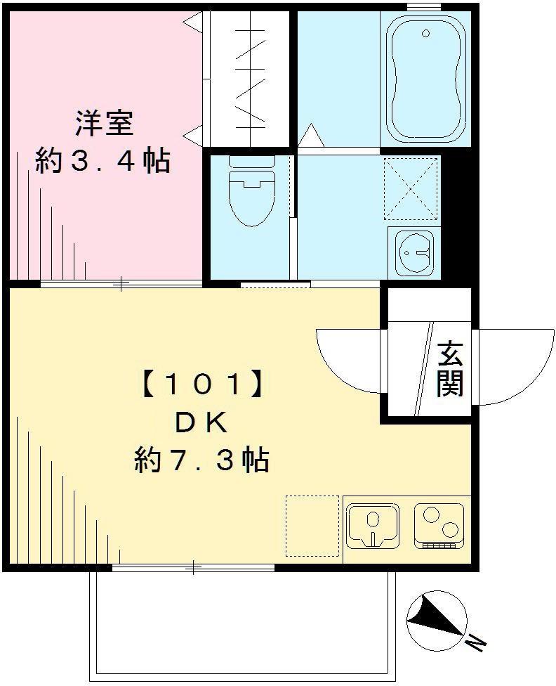 Mメゾン上野桜木の間取り