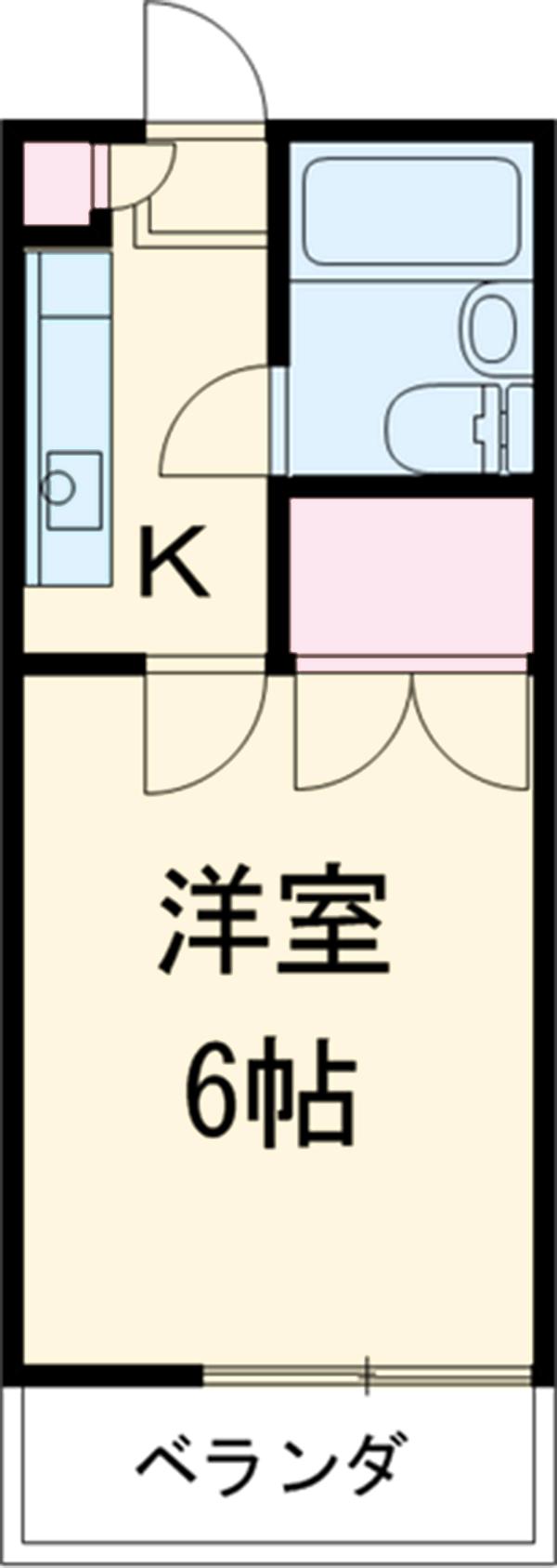 清水ハイツ・212号室の間取り