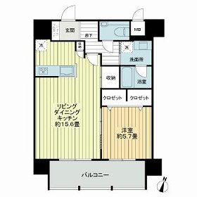 エグゼ博多コンドミニアムの間取り