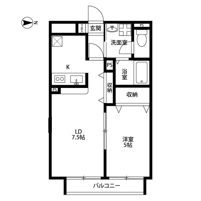 アムールヴェール蛍池の間取り