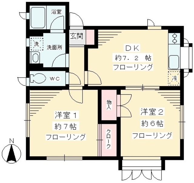 フラット・Yの間取り