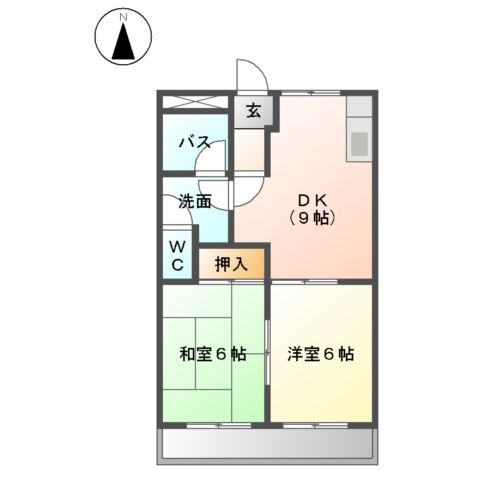 コーポマルベリーの間取り