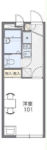レオパレスvilla 向日葵の間取り