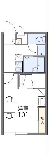 レオパレスアンソレイエの間取り