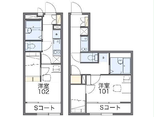 レオパレス一水の間取り