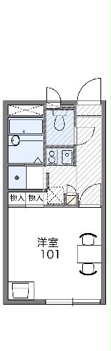 レオパレスカーサ シュラインの間取り