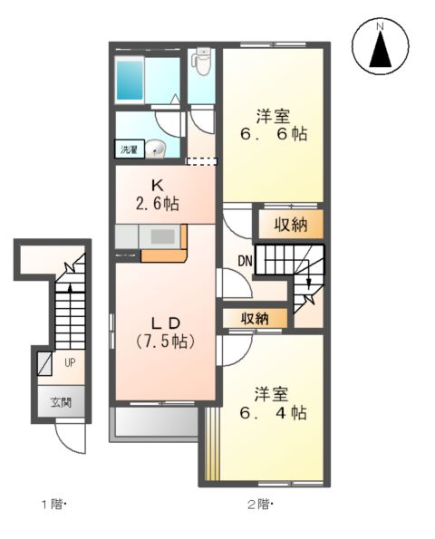 ハイツ憩の間取り