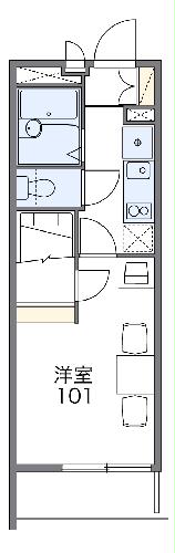 レオパレスＣＲＥＳＴの間取り