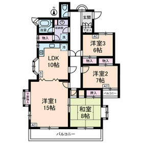 メゾンビアンペルレの間取り