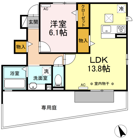 プリメーラ SOUTHの間取り