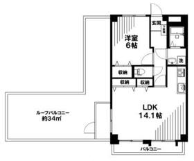 千駄木リビンの間取り