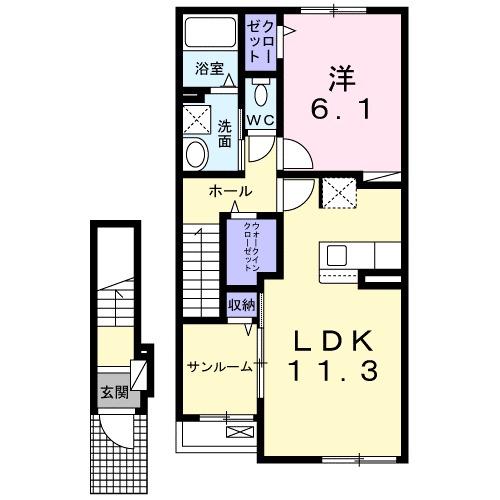 エム クルールの間取り