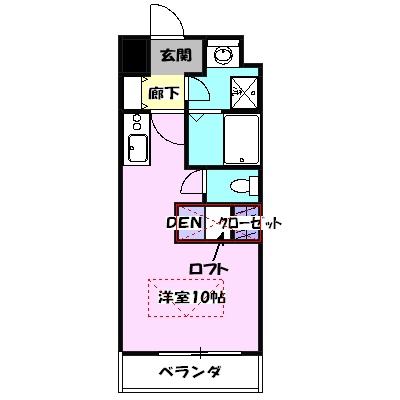 ルネス 新富町スクエアの間取り