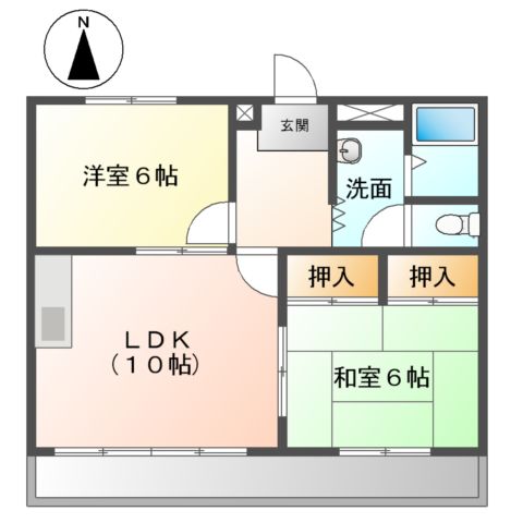 マーブルパレスⅡの間取り