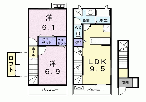 アースヒルズの間取り