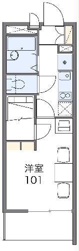レオパレスKAGOHARAの間取り