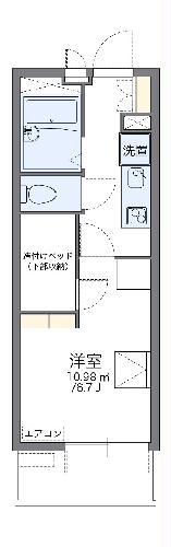 レオパレス原木の間取り