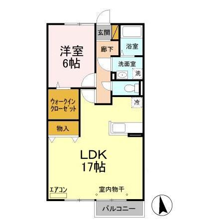 コモド八ヶ崎　Ａ・Ｂの間取り