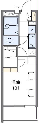 レオパレスエストーディオⅡの間取り