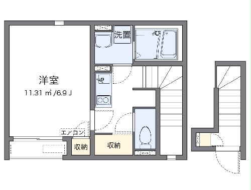 クレイノエルムポッケの間取り