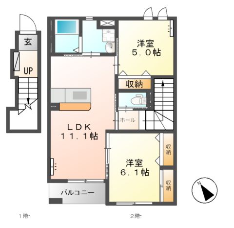 Tommy ResidenceⅡ(トミーレジデンスツー)の間取り
