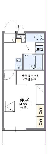 レオパレスビーハイブときわの間取り