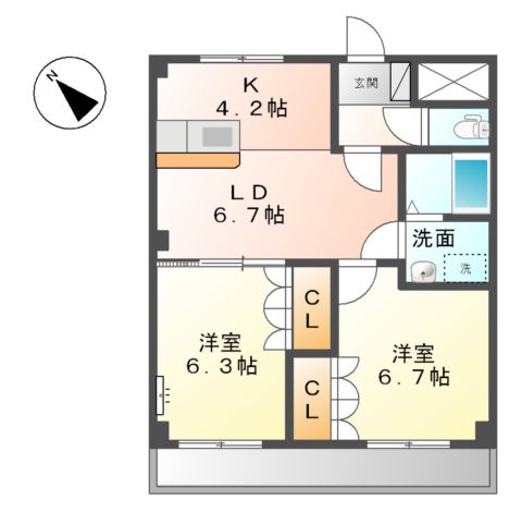プレステージ壱番館の間取り