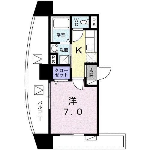 メゾン　ド　ルビアン・04010号室の間取り