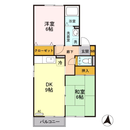 メゾンドール 壱番館の間取り