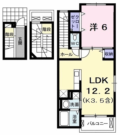 フェリスコートの間取り