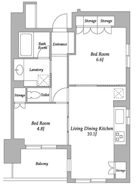 HF若松河田レジデンスの間取り