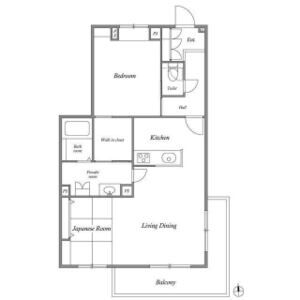 R1 court 豊中の間取り