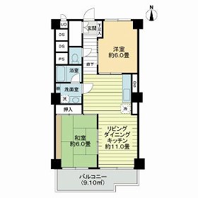 柏木ローズマンション・408号室の間取り