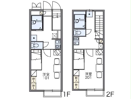 レオパレスこっこまの間取り