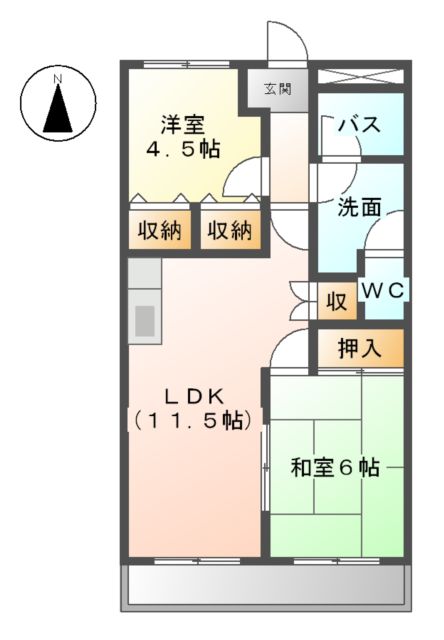 ウェンディAの間取り