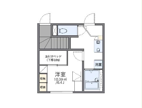 レオパレスプラド岩塚の間取り