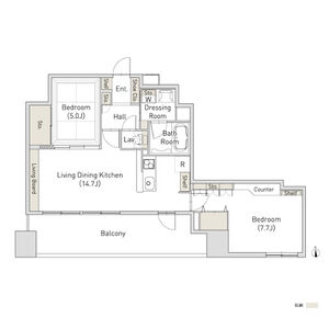 ルシェット白川公園の間取り